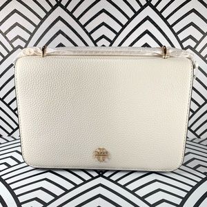 Tory Burch Carter Adjustable Shoulder Bag in Ivory